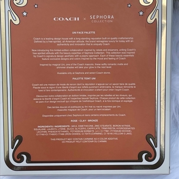 NWT 𝅺Coach x Sephora Collection Bronzer Uni Face Palette - Picture 7 of 7